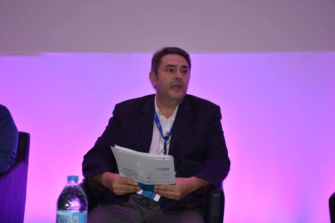 George Paliouras on a conference panel