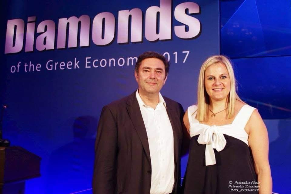 George Paliouras at the Diamonds of the Greek Economy awards